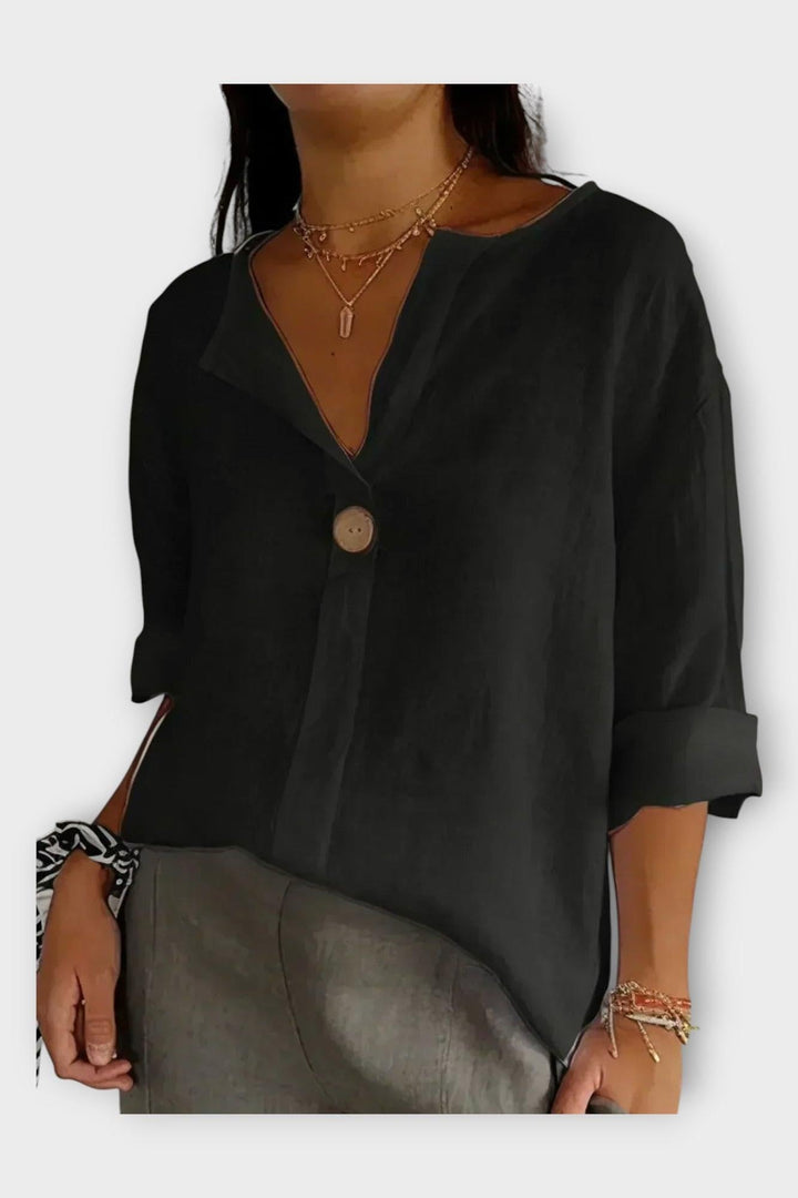 Camicia da Allenamento a Bottone V-collo