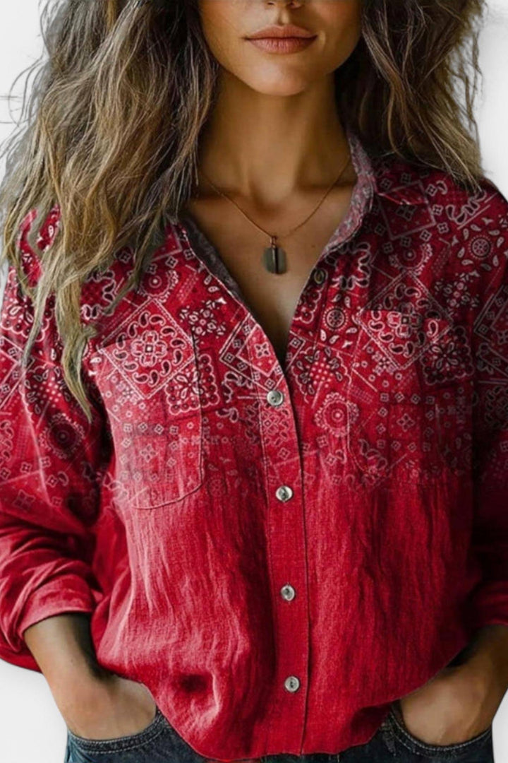 Camicia vintage con motivo