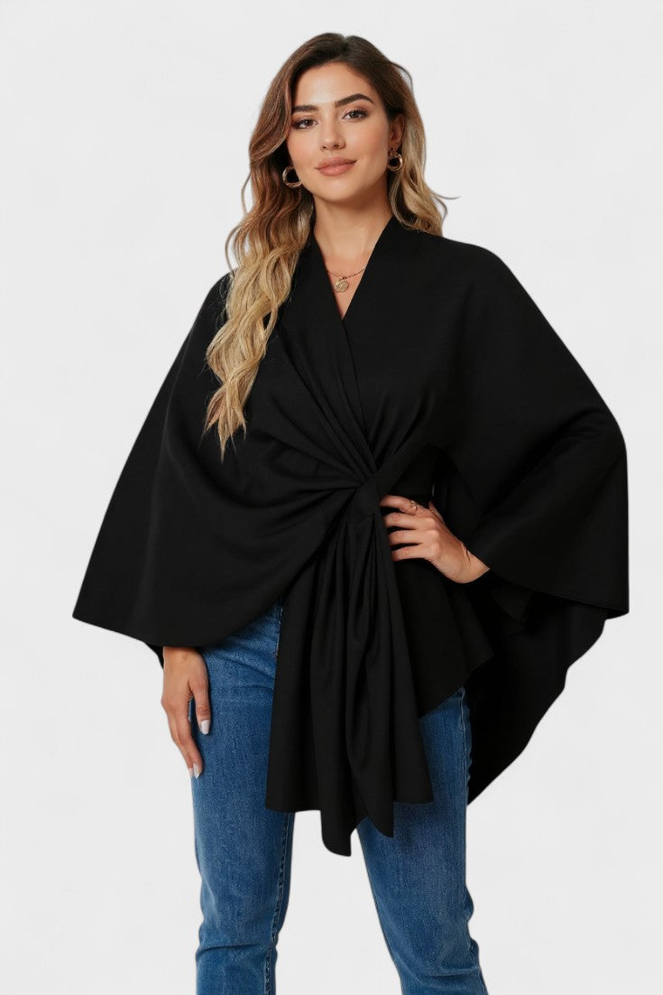 Yvette | Poncho Drappeggiato Elegante
