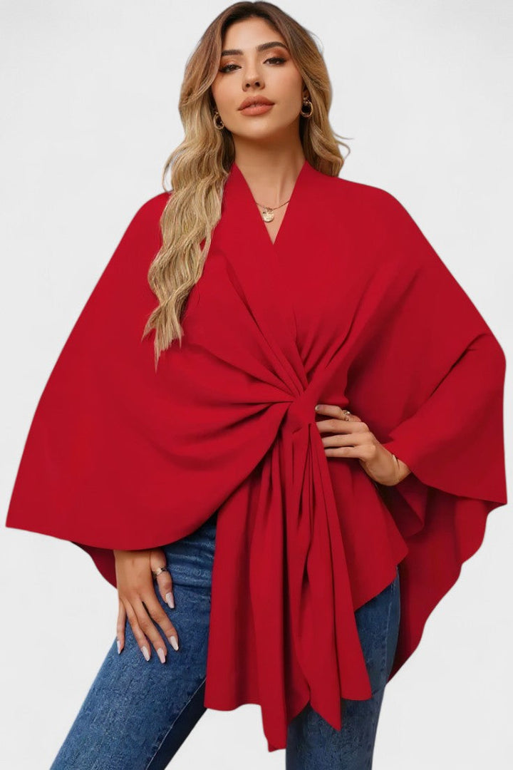 Yvette | Poncho Drappeggiato Elegante