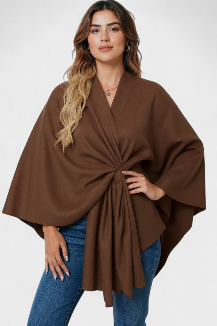 Yvette | Poncho Drappeggiato Elegante