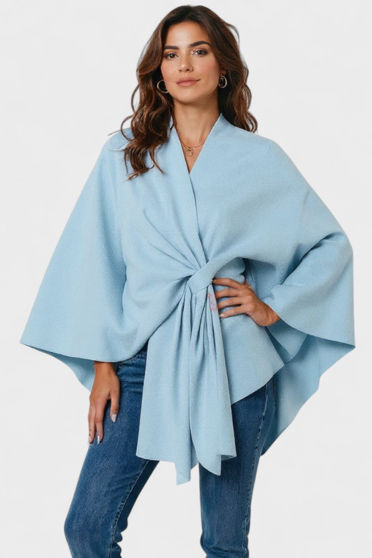 Yvette | Poncho Drappeggiato Elegante