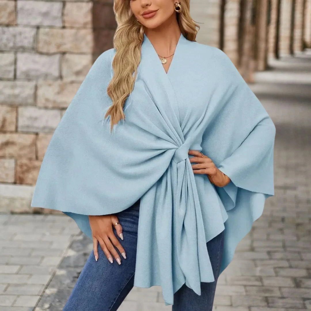Yvette | Poncho Drappeggiato Elegante