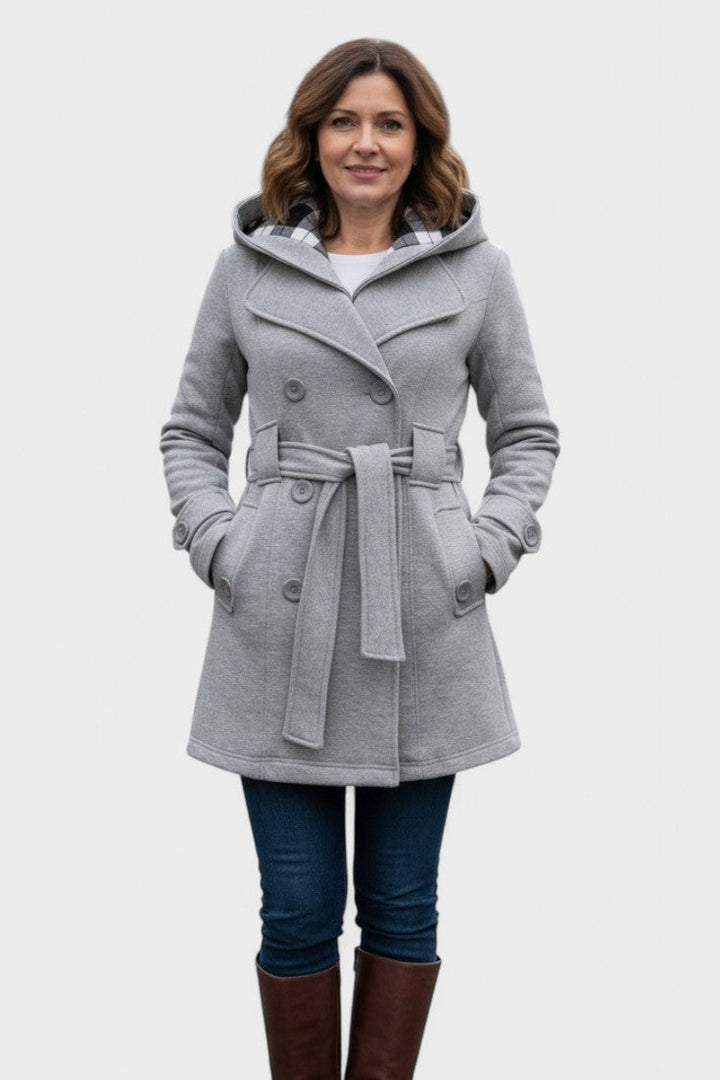 Leona™ | Cappotto elegante a doppio petto