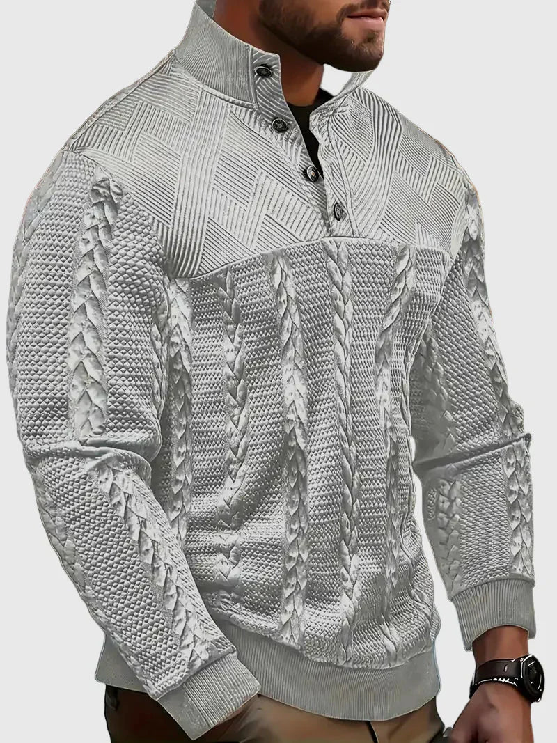 Dawson - Maglione Henley a maniche lunghe a righe
