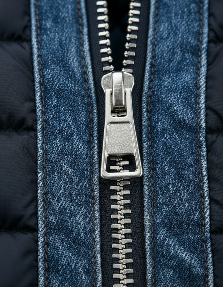 Pavel - Giacca ibrida in denim trapuntato