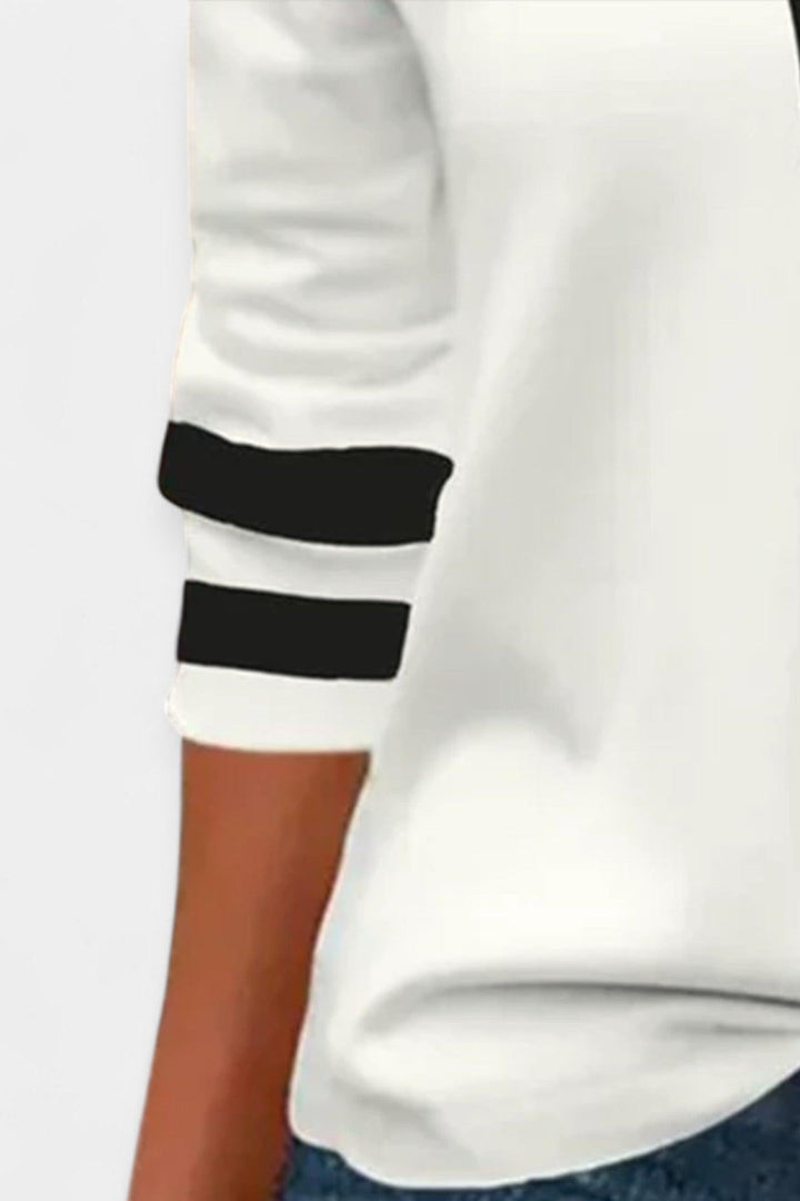 maglietta a maniche lunghe con zip