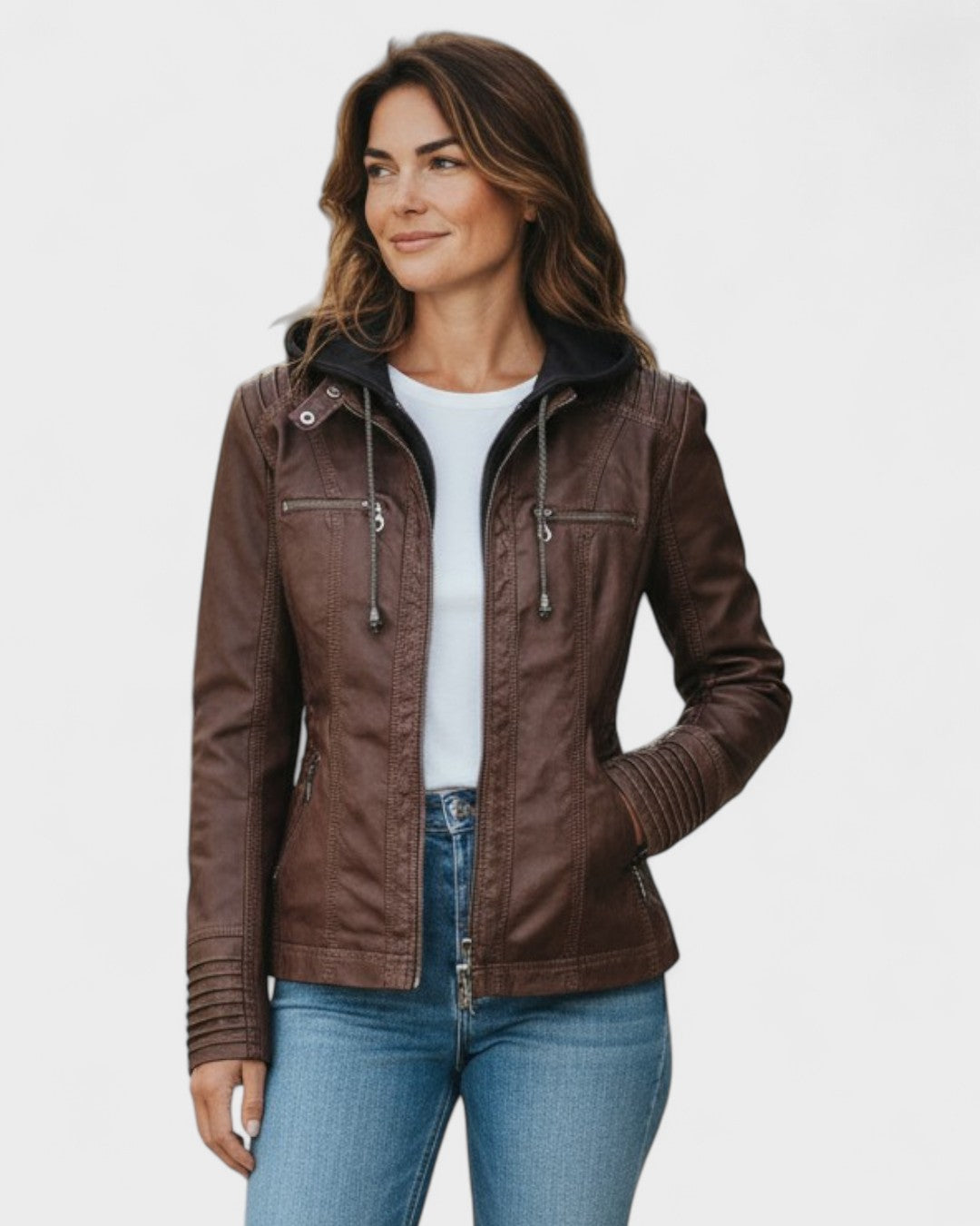 Klára™ | Giacca in pelle